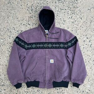 Carhartt Aztec Jacket Native American Size XL Fits L Made In Usa No Tag
